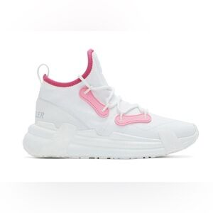 Moncler White and Pink Women's Sneakers
